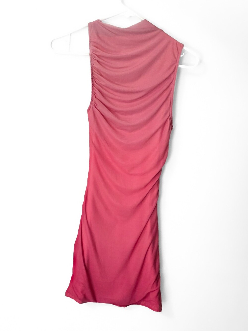 Altard State Pink Ombre Sleeveless Ruched Bodycon Mini Dress Size XS - Picture 3 of 13